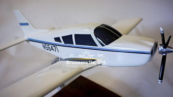 Model of Piper Arrow II PA-28R-200 with detailed craftsmanship.